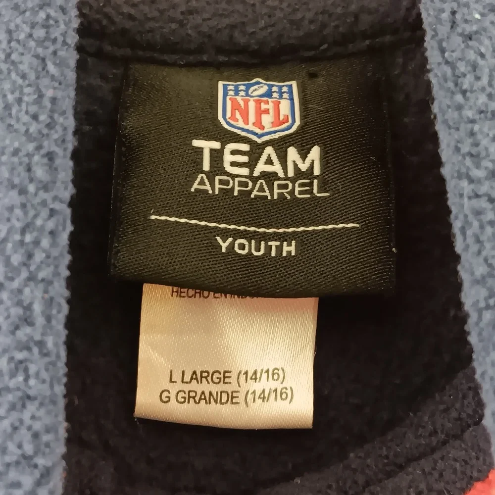 New England Patriots NFL Youth L 14/16 Fleece Pullover Sweatshirt - Picture 6 of 9